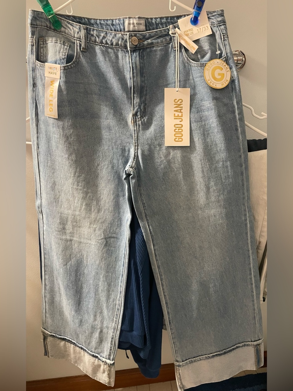 GOGO Light Blue Wide Leg Jeans